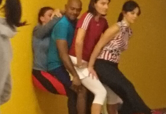 Participants au Bootcamp de Noël 2018 à Planète Fitness Rixheim, combinant cours collectif et moment convivial autour d’un apéro